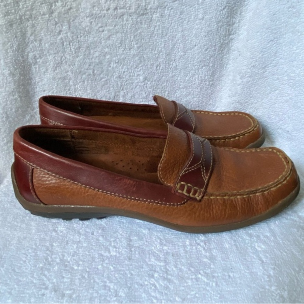 Naturalizer Shoes Women’s Size 7M Slip On Loafers Brown Leather